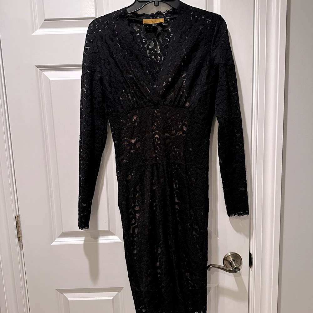 Nicole Miller Lace Bodycon Dress - worn 1x!